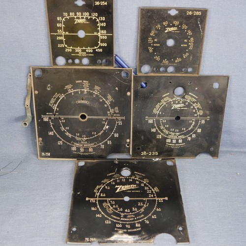 Lot zenith radio dial - lot, of